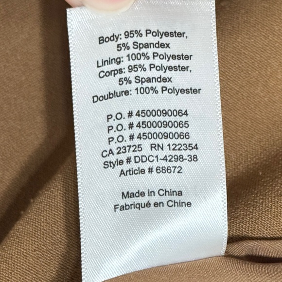 Aritzia Babaton The Stedman Coat Tan Brown Small - Picture 10 of 10